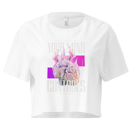 [ID: 636-G414] Control your Mind Women's Crop Top