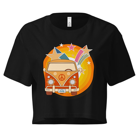 [ID: 636-G429] Crafted in Kittl Women's Crop Top