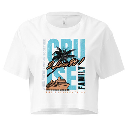 [ID: 636-G440] Cruise Ship Women's Crop Top
