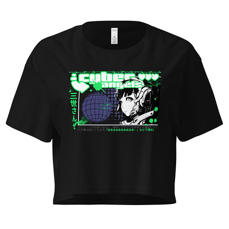 [ID: 636-G455] Cyber Angels - Y2k Girl Anime Women's Crop Top