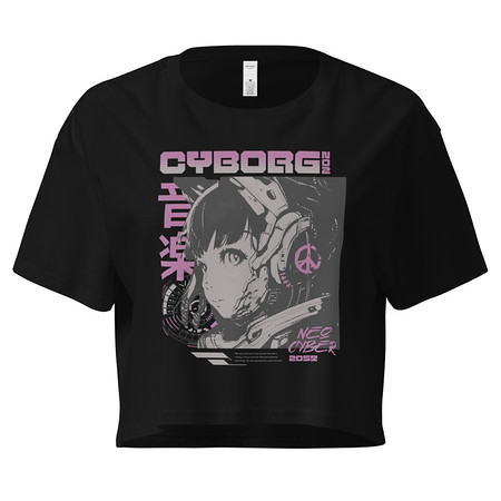 [ID: 636-G459] Cyborg - Y2k Style Women's Crop Top