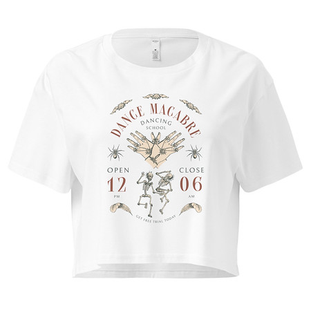 [ID: 636-G465] Dance Macabre - Dancing School Women's Crop Top