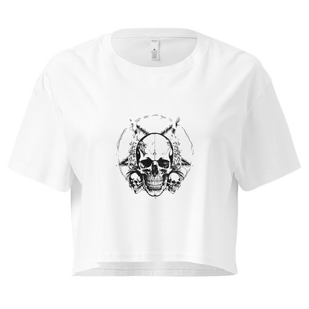 [ID: 636-G467] Dark Trilogy Women's Crop Top