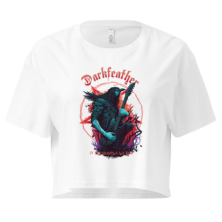 [ID: 636-G468] DARKFEATHER Women's Crop Top