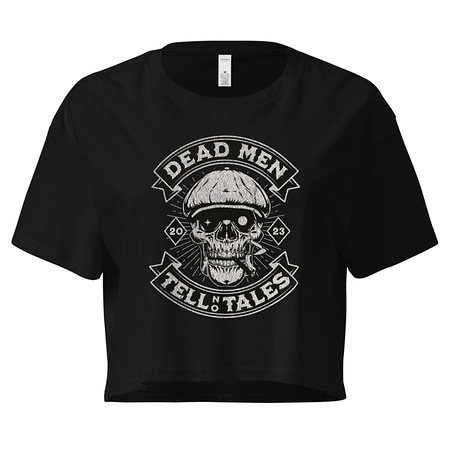 [ID: 636-G473] DEAD MEN TELL NO TALES Women's Crop Top