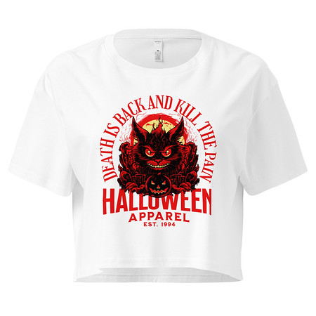 [ID: 636-G478] Death is Back Women's Crop Top