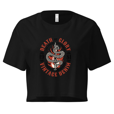 [ID: 636-G480] Death or Glory - Sword Snake Women's Crop Top
