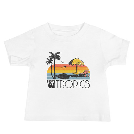 [ID: 305-G2] '87 Tropics Baby Staple Tee