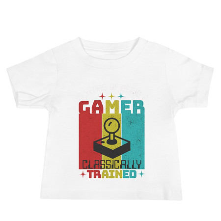 [ID: 305-G5] 25 Years of Being A Gamer Baby Staple Tee