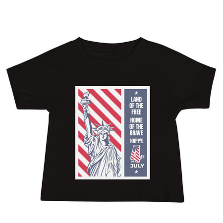 [ID: 305-G8] 4th of July Baby Staple Tee