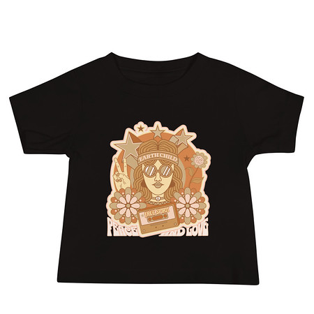 [ID: 305-G11] 60s tee design Baby Staple Tee