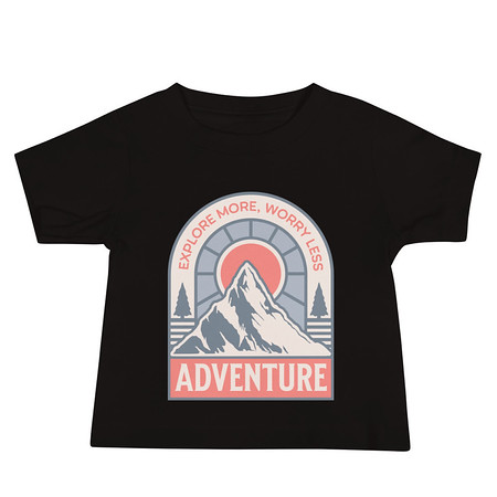 [ID: 305-G25] Adventure - Mountain Climbing Baby Staple Tee