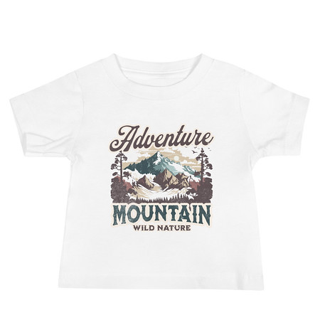 [ID: 305-G31] Adventure Mountain Wild Nature Baby Staple Tee
