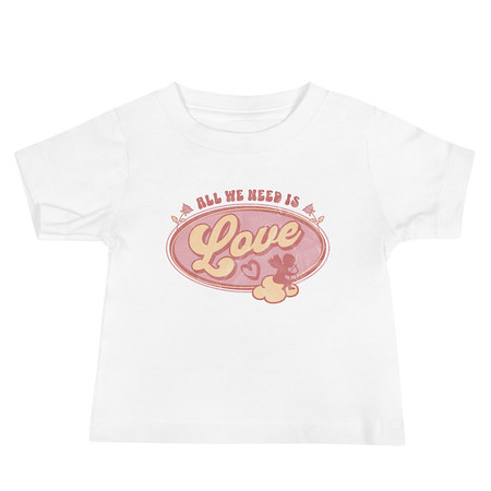 [ID: 305-G48] All We Need Is Love - Cupid Baby Staple Tee