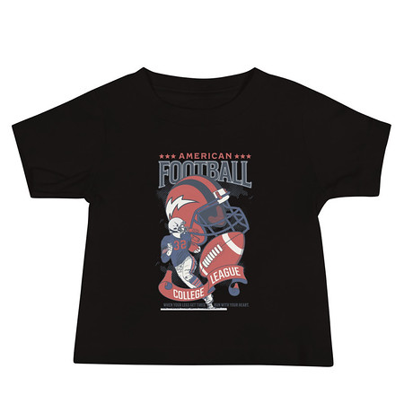 [ID: 305-G68] American Football - Athletic College League Baby Staple Tee