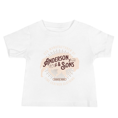 [ID: 305-G80] Anderson & Sons Leather Clothing - Buffalo Baby Staple Tee