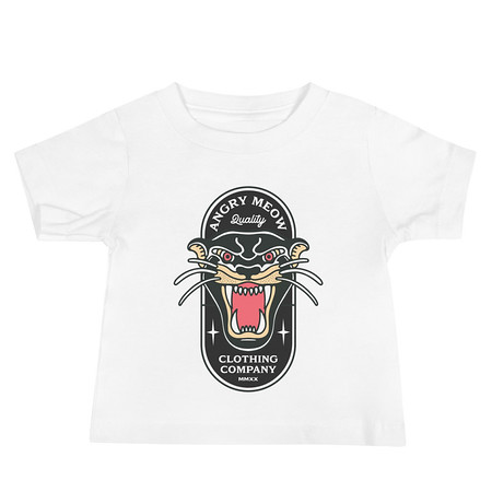 [ID: 305-G84] Angry Meow Clothing Company - Panther Baby Staple Tee