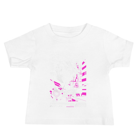 [ID: 305-G87] Anime Broken Wings - Neon Japanese Style Baby Staple Tee