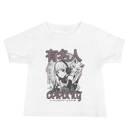 [ID: 305-G88] Anime Celebrity Girl - Japanese Cyber Streetwear Baby Staple Tee