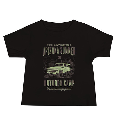 [ID: 305-G100] Arizona Outdoor Camp - Classic Truck Baby Staple Tee