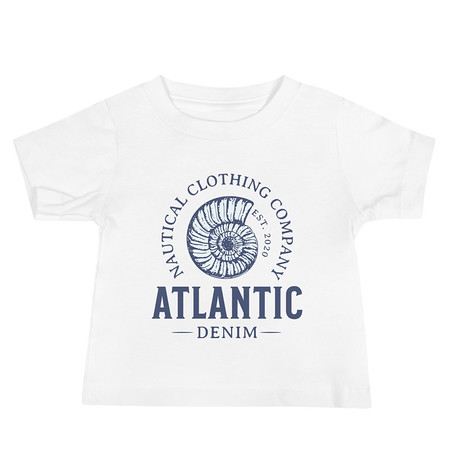 [ID: 305-G113] Atlantic Denim - Nautical Baby Staple Tee