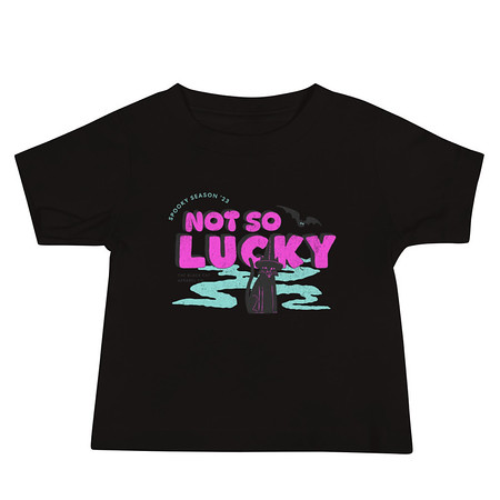 [ID: 305-G127] Bad Luck Kitty - Halloween Baby Staple Tee
