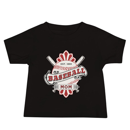 [ID: 305-G144] Baseball Mom Baby Staple Tee