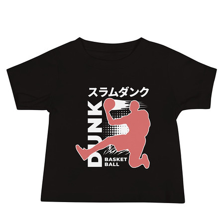 [ID: 305-G147] Basketball Dunk Baby Staple Tee