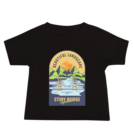[ID: 305-G172] Beautiful Landscape - Outdoor Baby Staple Tee