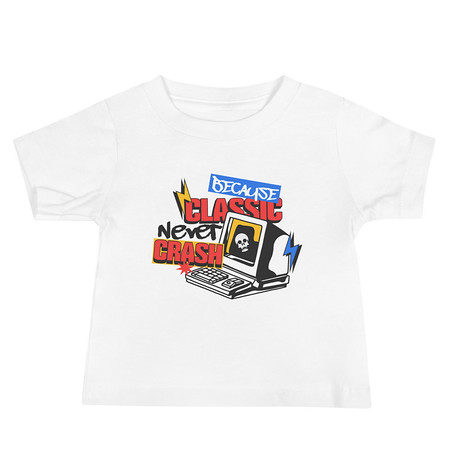 [ID: 305-G175] Because Classic Never Crash Baby Staple Tee