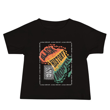 [ID: 305-G222] Black History Month - Tribal History Baby Staple Tee