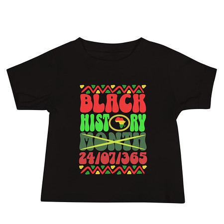 [ID: 305-G223] Black History Month Baby Staple Tee