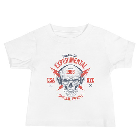 [ID: 305-G231] Blacksmith Experimental - Rock Skull Baby Staple Tee