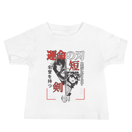 [ID: 305-G234] Blades of Fate - Japanese Manga Anime Baby Staple Tee