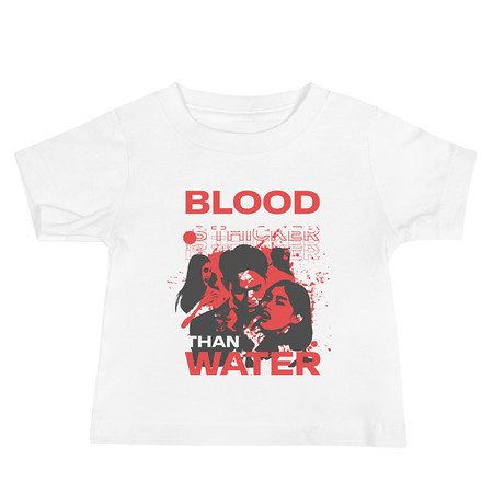 [ID: 305-G237] Blood is Thicker than Water Baby Staple Tee
