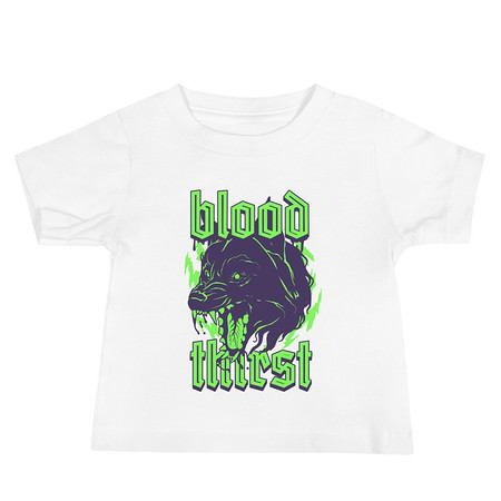[ID: 305-G238] Blood Thirst - Neon Dog Baby Staple Tee