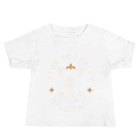 [ID: 305-G242] Blue Scorpion - Wildlife Animal Baby Staple Tee