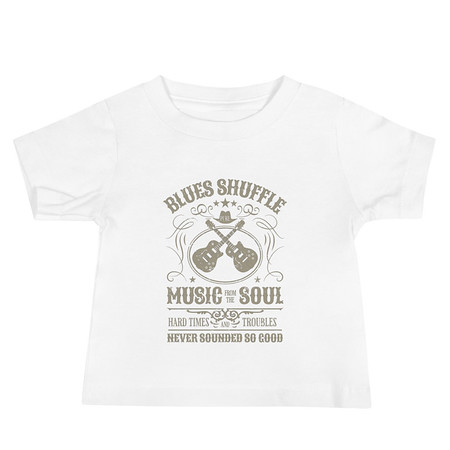 [ID: 305-G243] Blues Music from the Soul - Guitar Baby Staple Tee