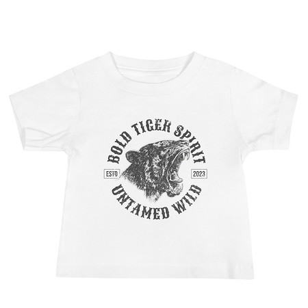 [ID: 305-G249] Bold Tiger Spirit Baby Staple Tee