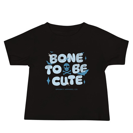 [ID: 305-G250] Bone To Be Cute - Halloween Baby Staple Tee