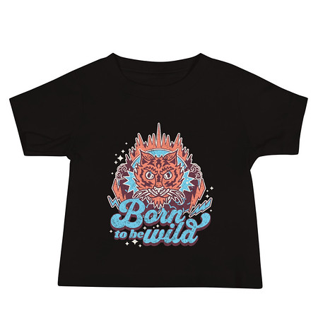 [ID: 305-G263] Born to be Wild - Tiger Baby Staple Tee