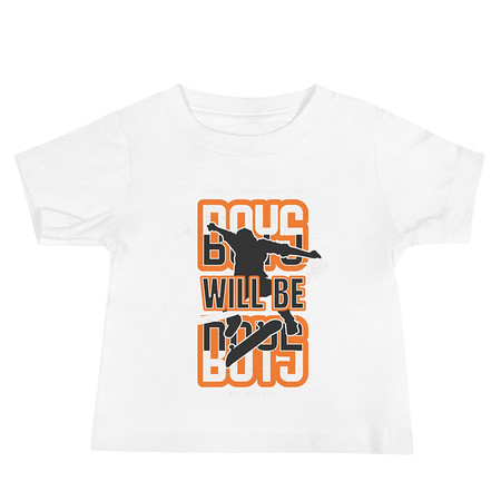 [ID: 305-G279] Boys will be boys Baby Staple Tee