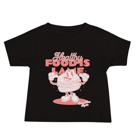 [ID: 305-G296] Burger Mascot Baby Staple Tee