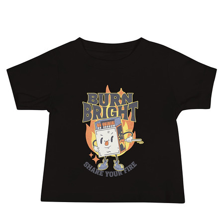 [ID: 305-G297] Burn Bright Baby Staple Tee
