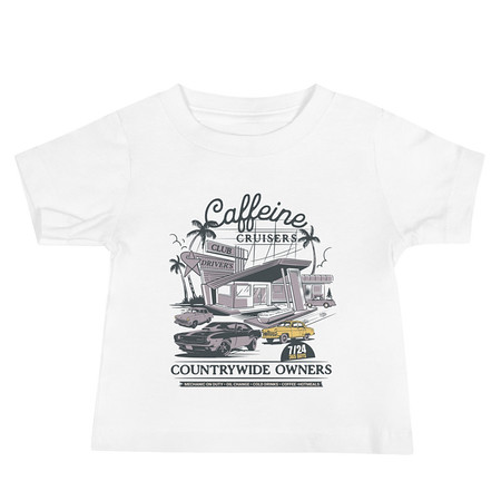 [ID: 305-G308] Caffeine Cruisers Baby Staple Tee