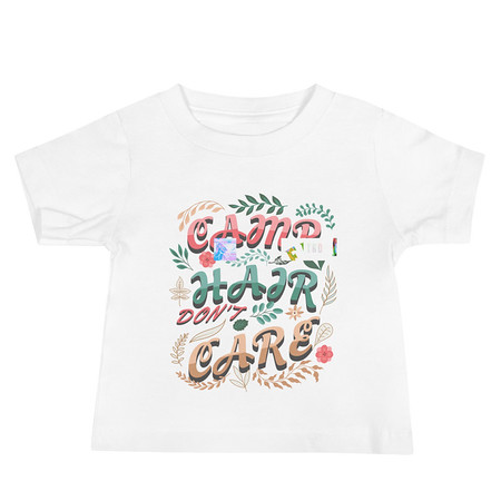 [ID: 305-G321] Camp Hair Don't Care Baby Staple Tee
