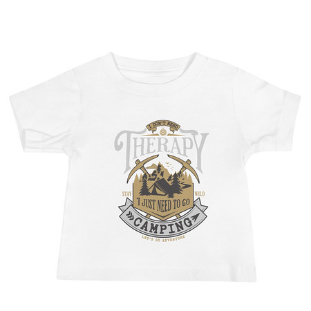 [ID: 305-G325] Camping Emblem Baby Staple Tee