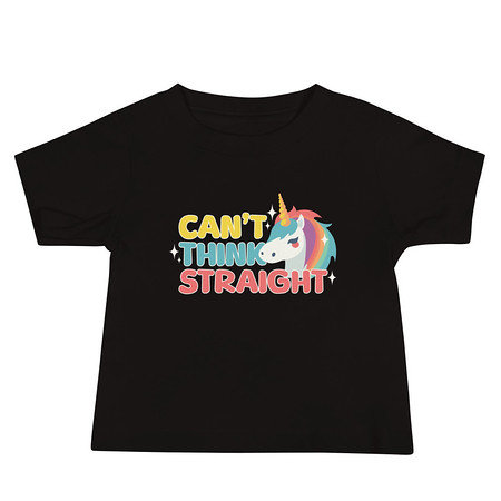 [ID: 305-G328] Can't Think Straight (2) Baby Staple Tee