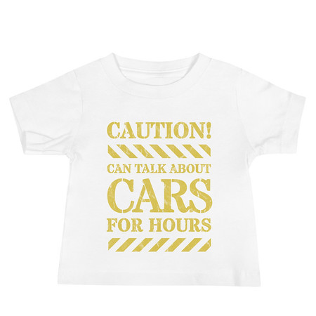 [ID: 305-G351] Caution Signs - Yellow Traffic Sign Baby Staple Tee