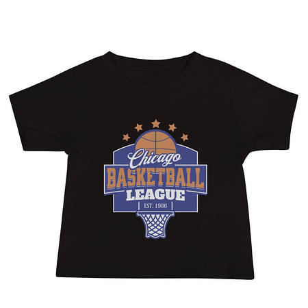 [ID: 305-G363] Chicago Basketball League - Athlectic Sports Baby Staple Tee